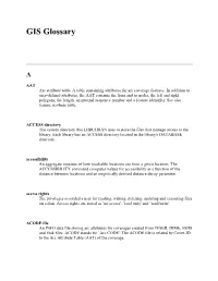GIS Glossary (PDF)
