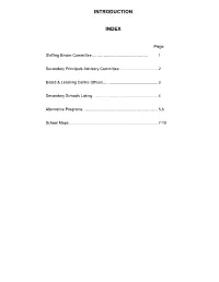 Introduction Index
