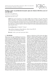 Probing Cosmic Ray Production in Massive Open Star Clusters with Three Years of Icecube Data