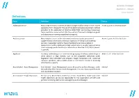 A.1 Glossary