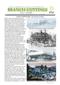 BRANCH CUTTINGS Issue 51 - October 2016 This Branch Is Affiliated with the Royal Australian Historical Society & National Trust of Australia (NSW)