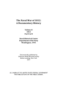 The Naval War of 1812, Volume 2, Index