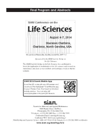 Final Program and Abstracts