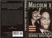 Malcolm X Speaks: Selected Speeches and Statements I Edited Llvith May 10, 1964, Lagos, Nigeria Prefatory Notes by George Breitman