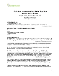 Och Aye! Understanding Weird Scottish Words and Phrases Craig L