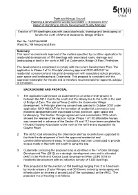 Perth and Kinross Council Planning & Development Control Committee – 18 October 2017 Report of Handling by Interim Development Quality Manager