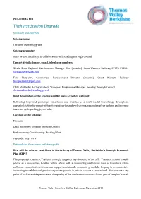 Tilehurst Station Upgrade