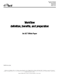 Workflow Definition, Benefits, and Preparation