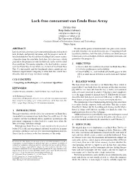 Lock-Free Concurrent Van Emde Boas Array