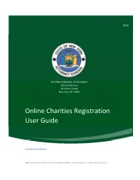 Online Charities Registration User Guide