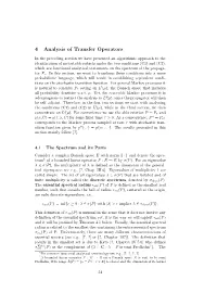 4 Analysis of Transfer Operators