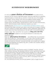 Alternative Web Browser
