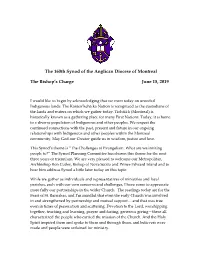Bishop's Charge to Synod