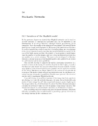Chapter 14 Stochastic Networks