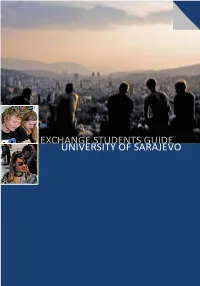 Exchange Students Guide University of Sarajevo