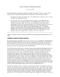 June 24, 2015 (Public Works Committee)