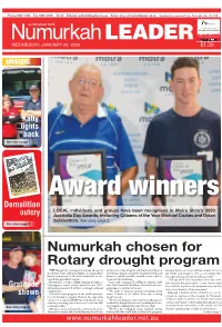 Numurkah Chosen for Rotary Drought Program