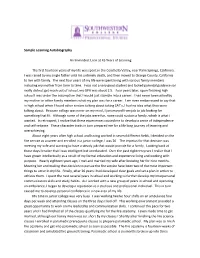 Sample Learning Autobiography an Immodest Look at 45 Years Of