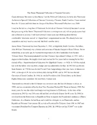 The Strom Thurmond Collection at Clemson University