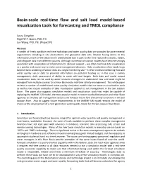 Basin-Scale Real-Time Flow and Salt Load Model-Based Visualization Tools for Forecasting and TMDL Compliance