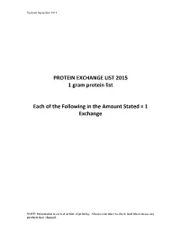 Exchange List 2009