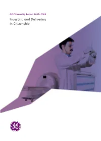 GE Citizenship Report 2007-2008