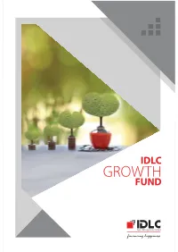 Idlc Growth Fund an Open-End Mutual Fund Scheme