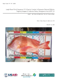Length-Based Stock Assessment Area WPP