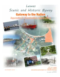 Lewes Scenic and Historic Byway Gateway to the Nation Appendix 3: Nomination Application Delaware Breakwater Lighthouse