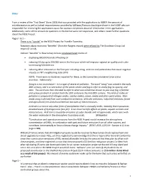 Other from a Review of the “Fact Sheet” (June 2019