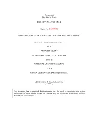 Project Appraisal Document