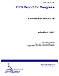 V-22 Osprey Tilt-Rotor Aircraft