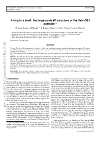 A Ring in a Shell: the Large-Scale 6D Structure of the Vela OB2 Complex ? T