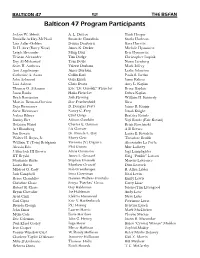 Balticon 47 Program Participants