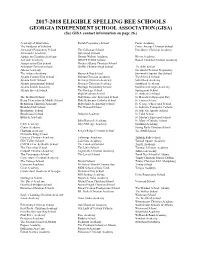 GISA Schools.Pdf
