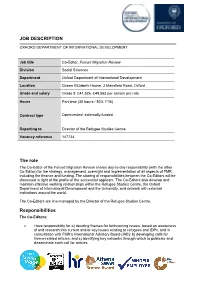 Job Description and Person Specificationselection Criteria