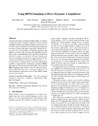 Using HPM-Sampling to Drive Dynamic Compilation