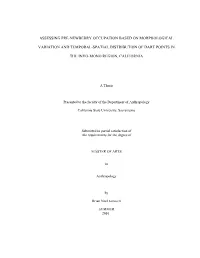 Assessing Pre-Newberry Occupation Based on Morphological