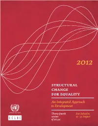 Structural Change for Equality an Integrated Approach to Development