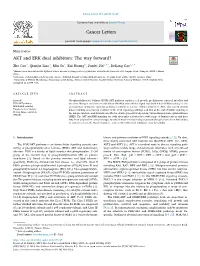 AKT and ERK Dual Inhibitors the Way Forward?