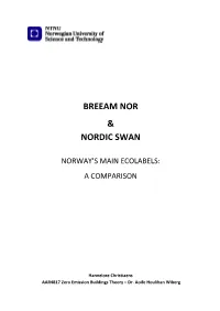 Breeam Nor & Nordic Swan