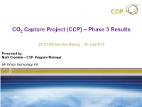 Capture Project (CCP) – Phase 3 Results