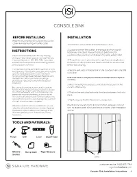 Console Sink