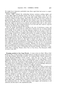 Foraging Methods of the Song Thrush.-A Recent Review by Clark (Wilson Bull