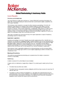 Global Restructuring & Insolvency Guide