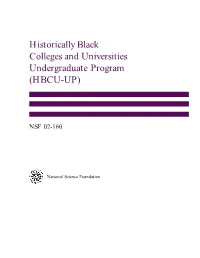 Nsf 02-160, Hbcu-Up