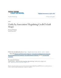 Regulating Credit Default Swaps Houman B