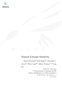 Textual Concept Similarity