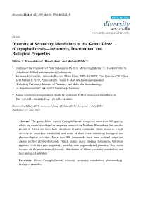 Diversity of Secondary Metabolites in the Genus Silene L. (Caryophyllaceae)—Structures, Distribution, and Biological Properties