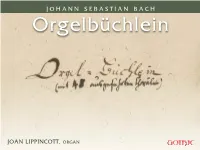 JOHANN SEBASTIAN BACH Orgelbü�Chlein